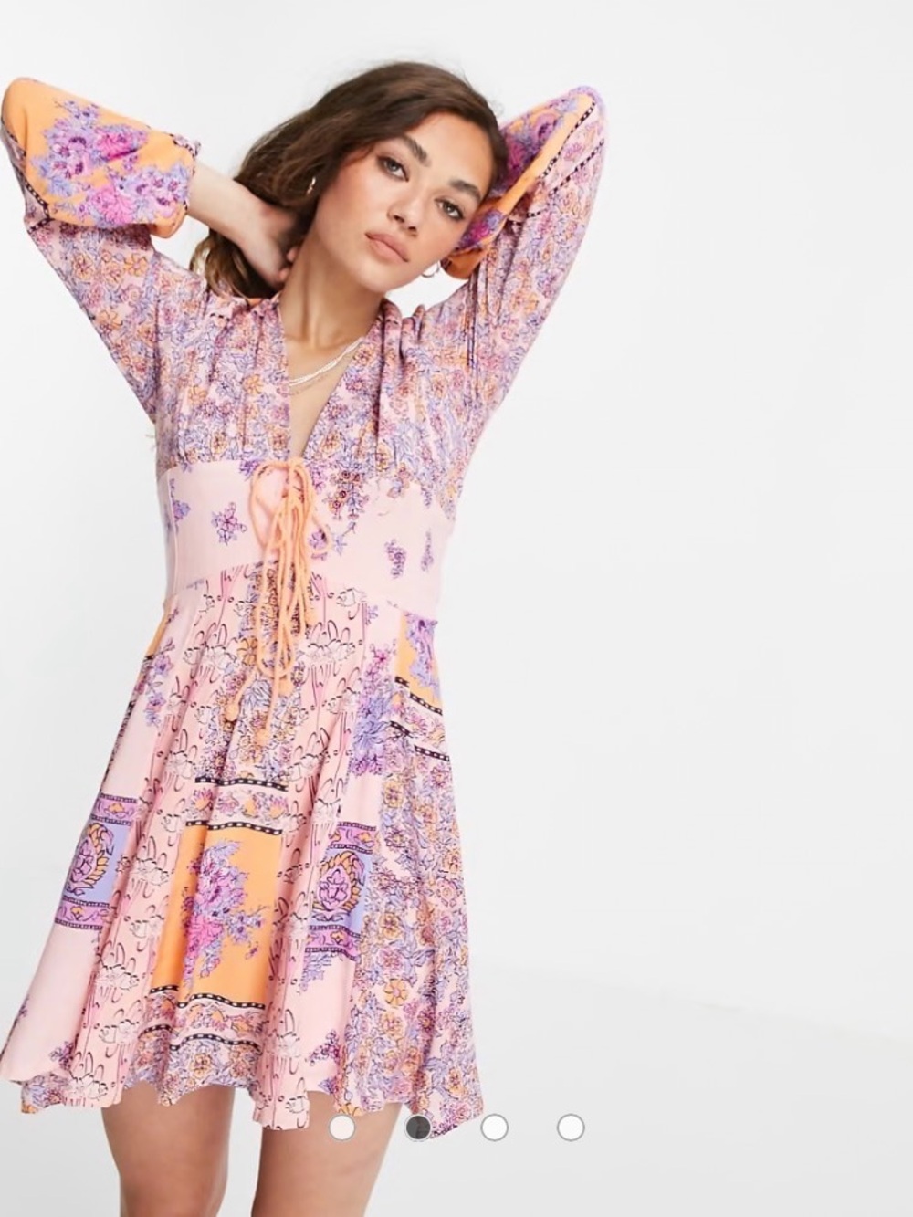 Free People Mixin It Up Mini Dress